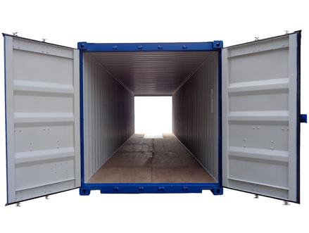 Le container double-door possède une porte double battant à chaque extrémité