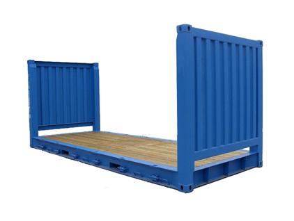 Le container flat rack sert au transport de marchandises volumineuses, lourdes ou hors gabarit