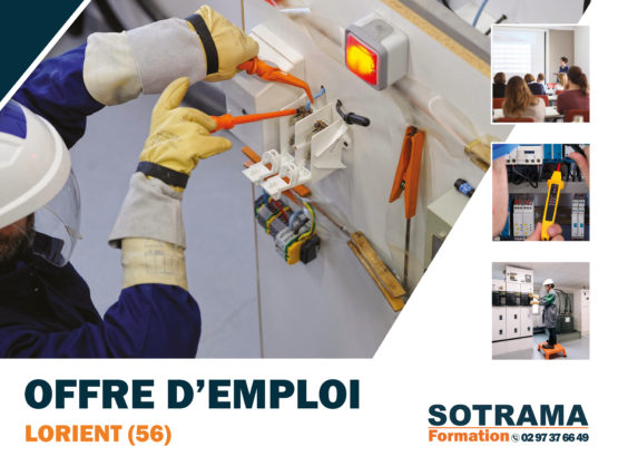 Offre d'emploi formateur habilitation électrique électricien lorient morbihan bretagne