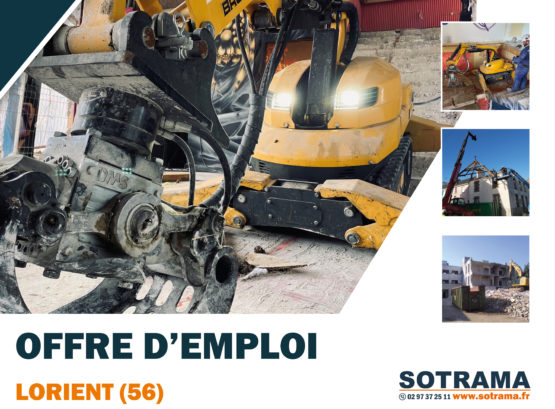 Chef d'équipe démolition intérieure lorient bretagne morbihan TP travaux publics